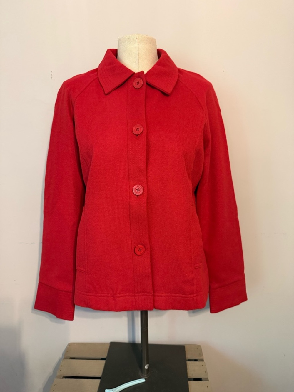 Dialogue Women's Vibrant Red Blazer
